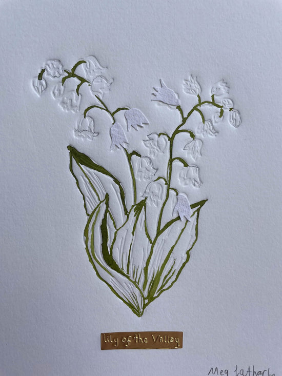 Limited Edition Lily of the Valley Embossing, Drawing and Tin