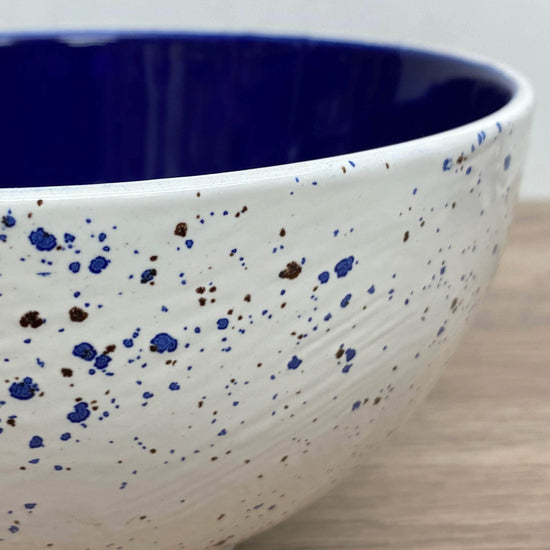 Ceramic Fruit Bowl Royal Blue