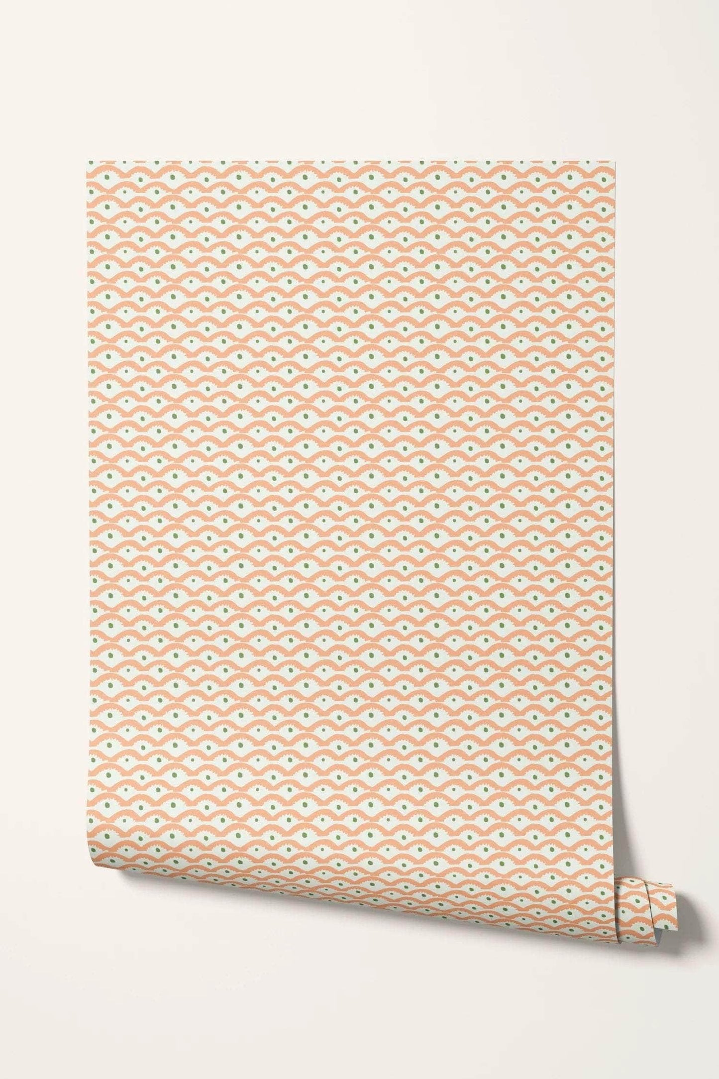 Wiggly Squiggly Wallpaper - Peachy