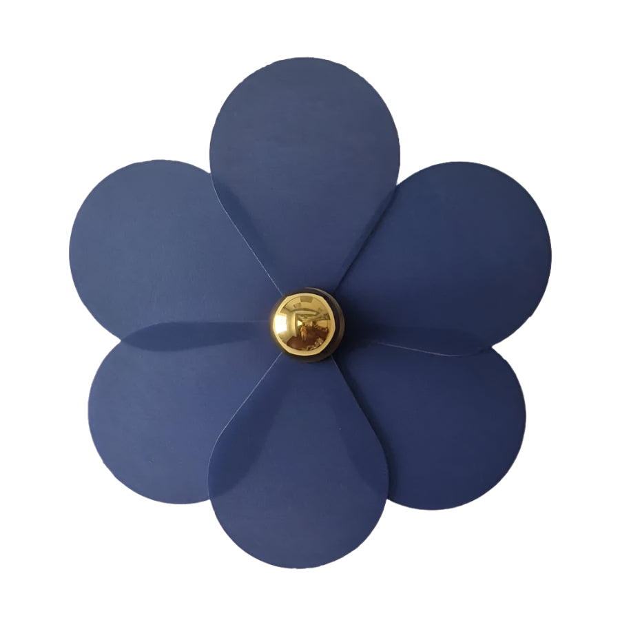 Blue Flower Wall Light 45cm