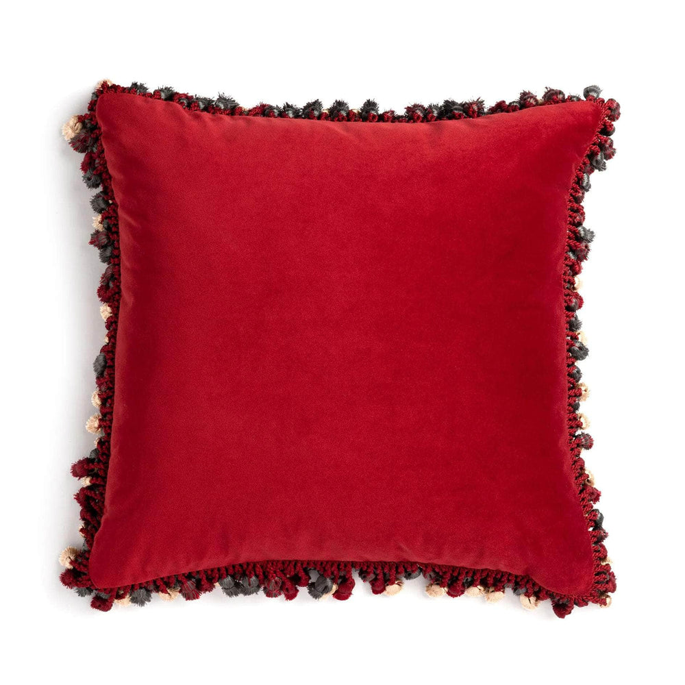 Carmine Velvet Cushion