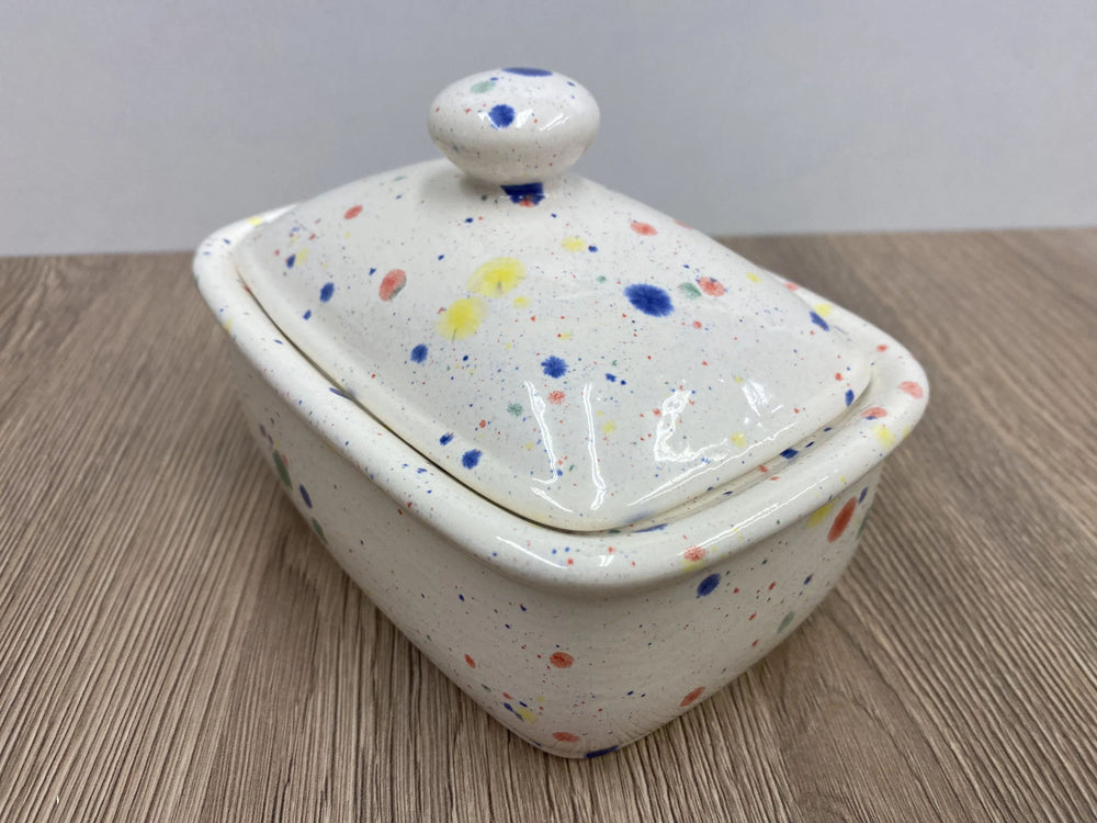 Butter Dish with Lid - Celebration Glaze