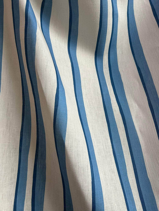 Somerset Stripes Fabric - Blue