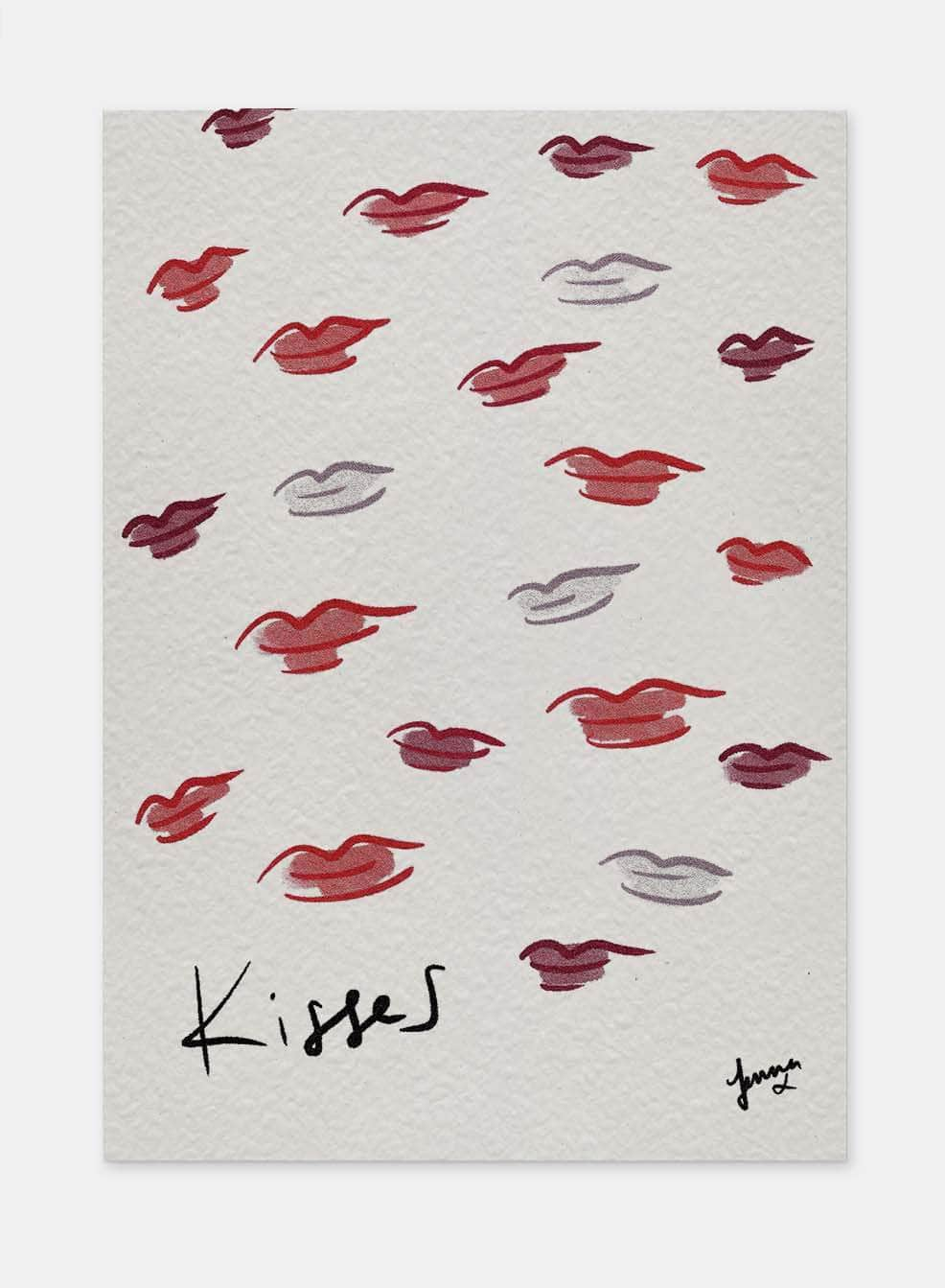 Kisses Greeting Card