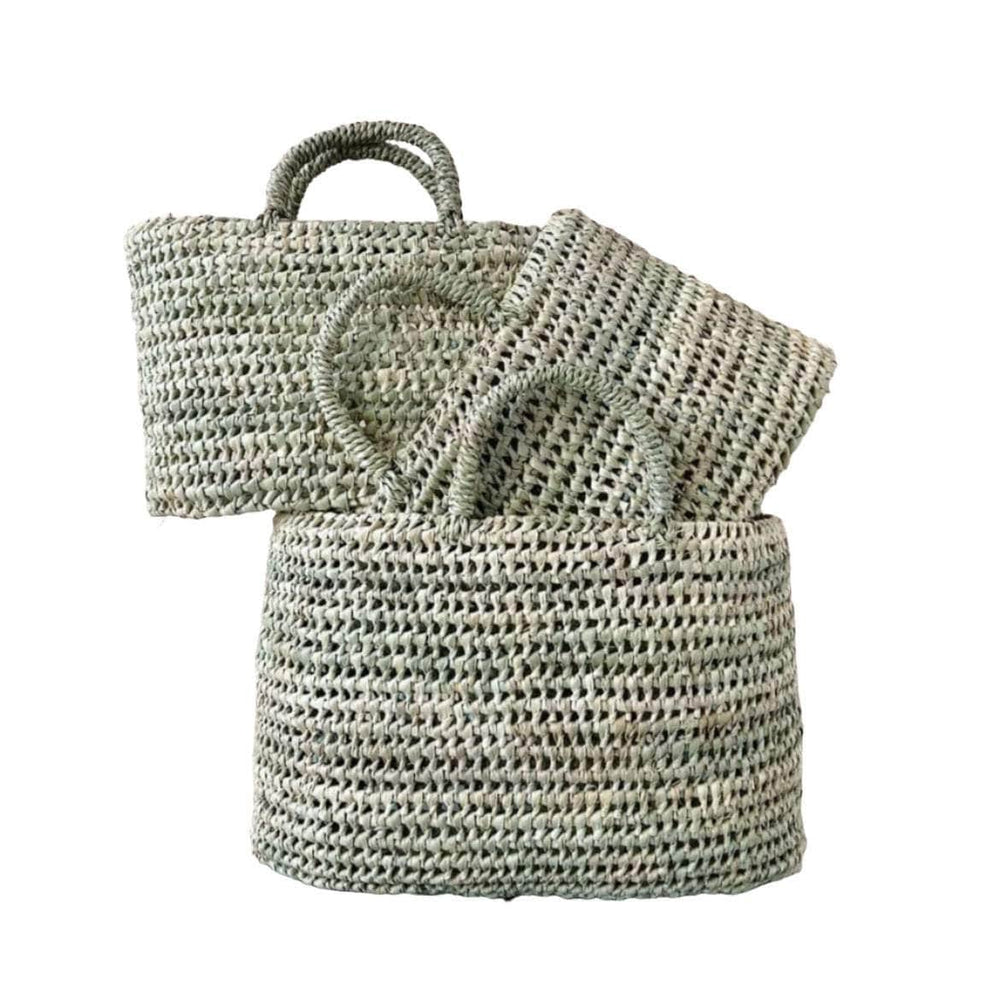 Oval Open Weave Nesting Baskets