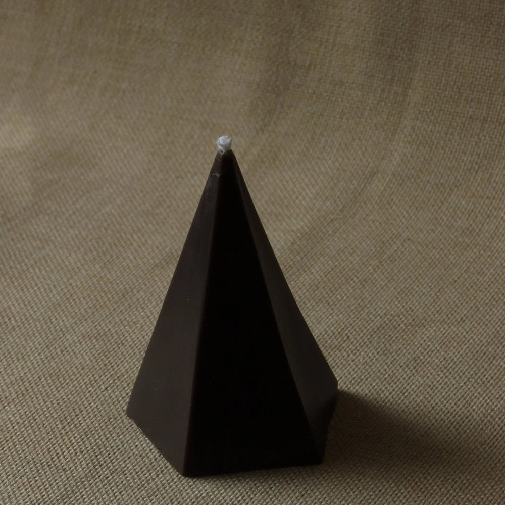 Polygon Candle - Black