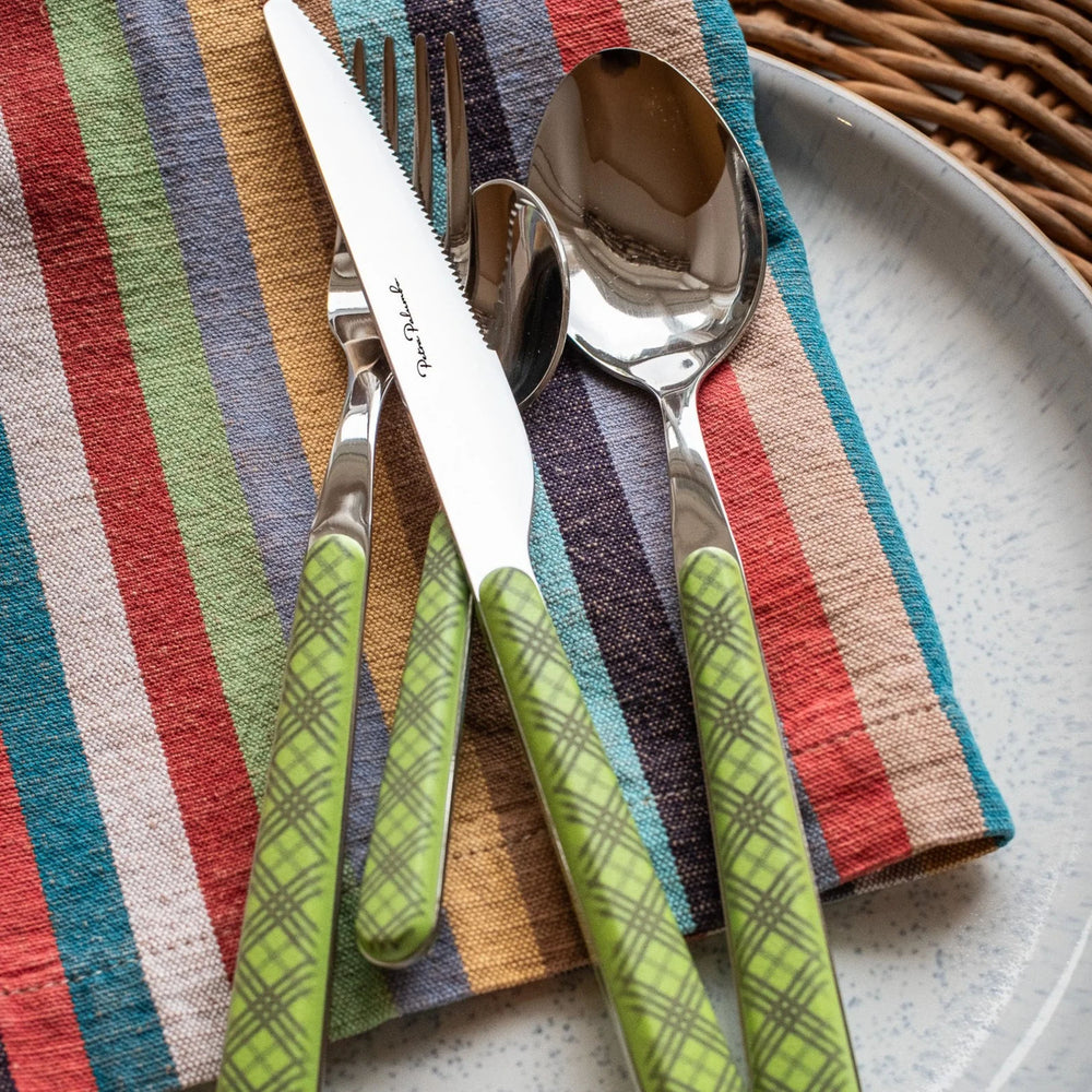 Tartan Cutlery, 4 Piece Set, Green