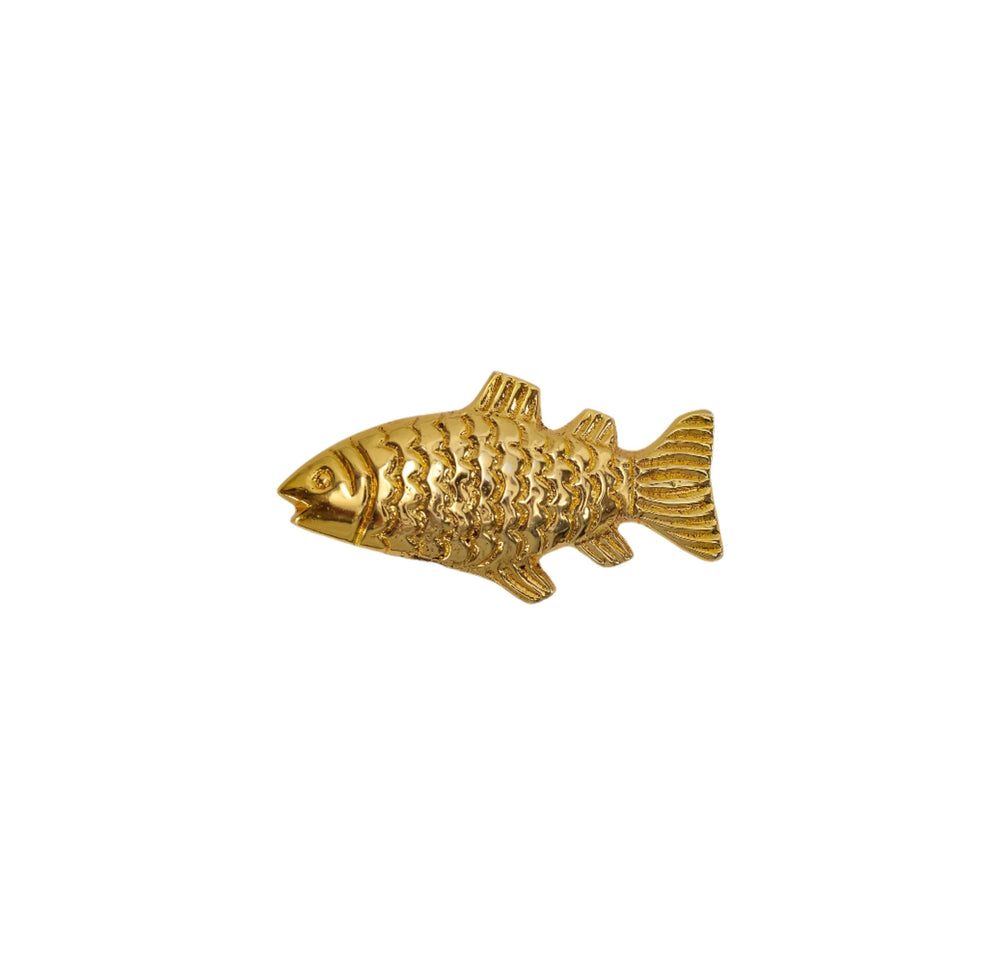 Poisson Knob Brass