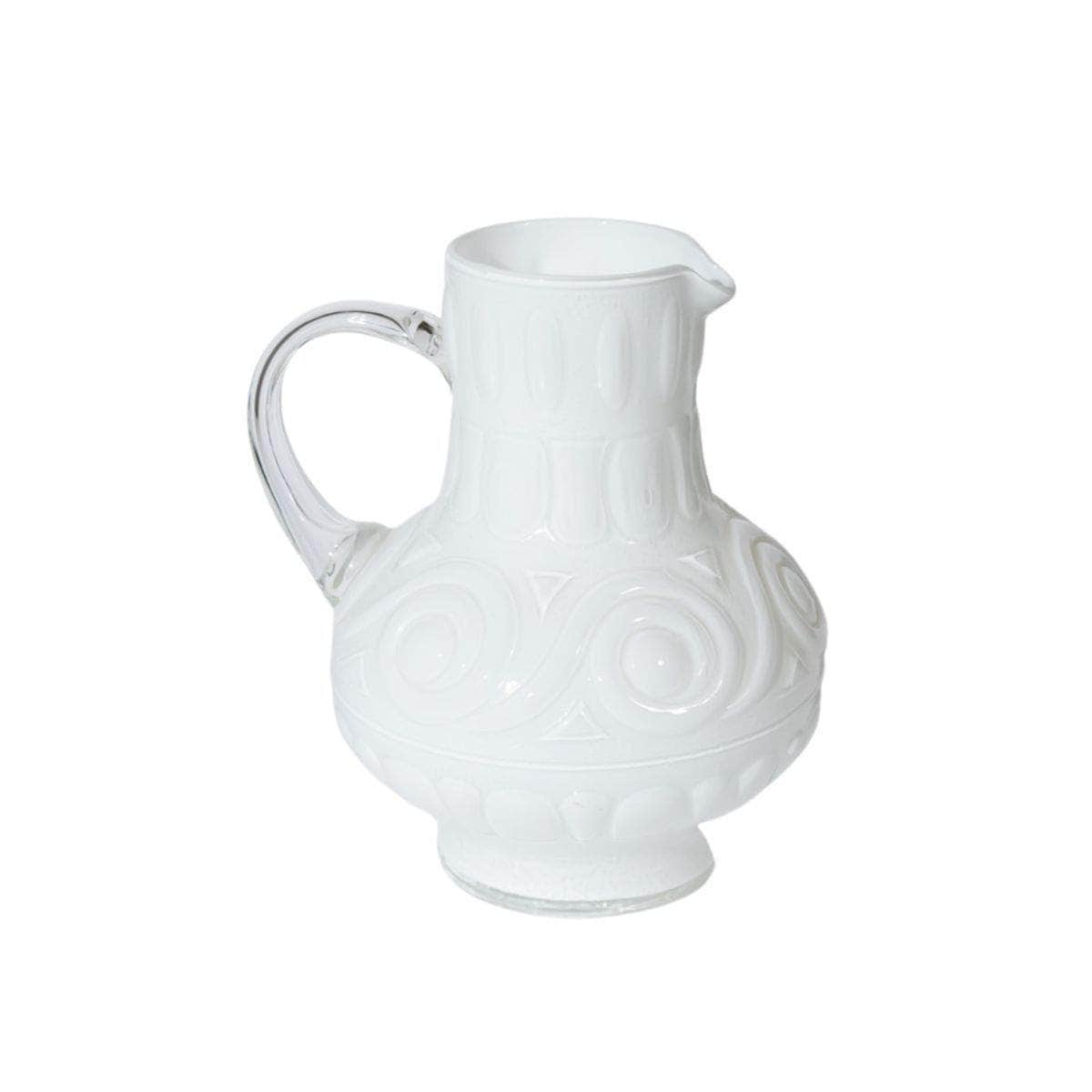 Vintage Italian Opaline Glass Pitcher