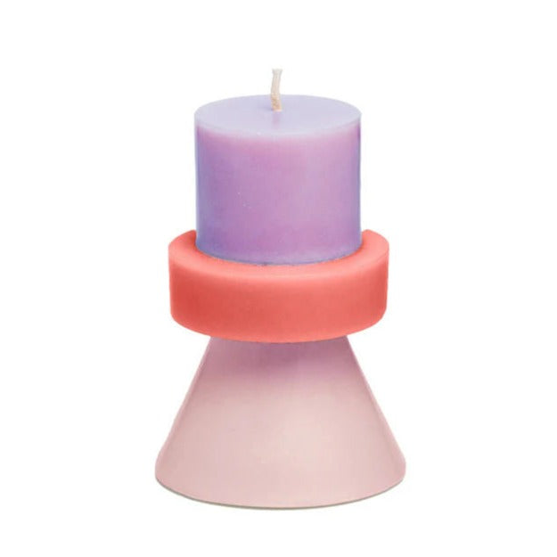 Stack Candle Mini I - Lavender / Peach / Pale Pink