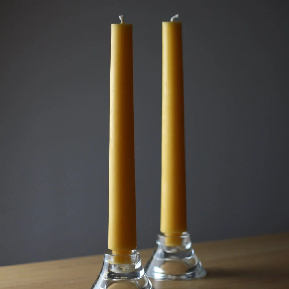 Dinner Pillar Candles - Yellow