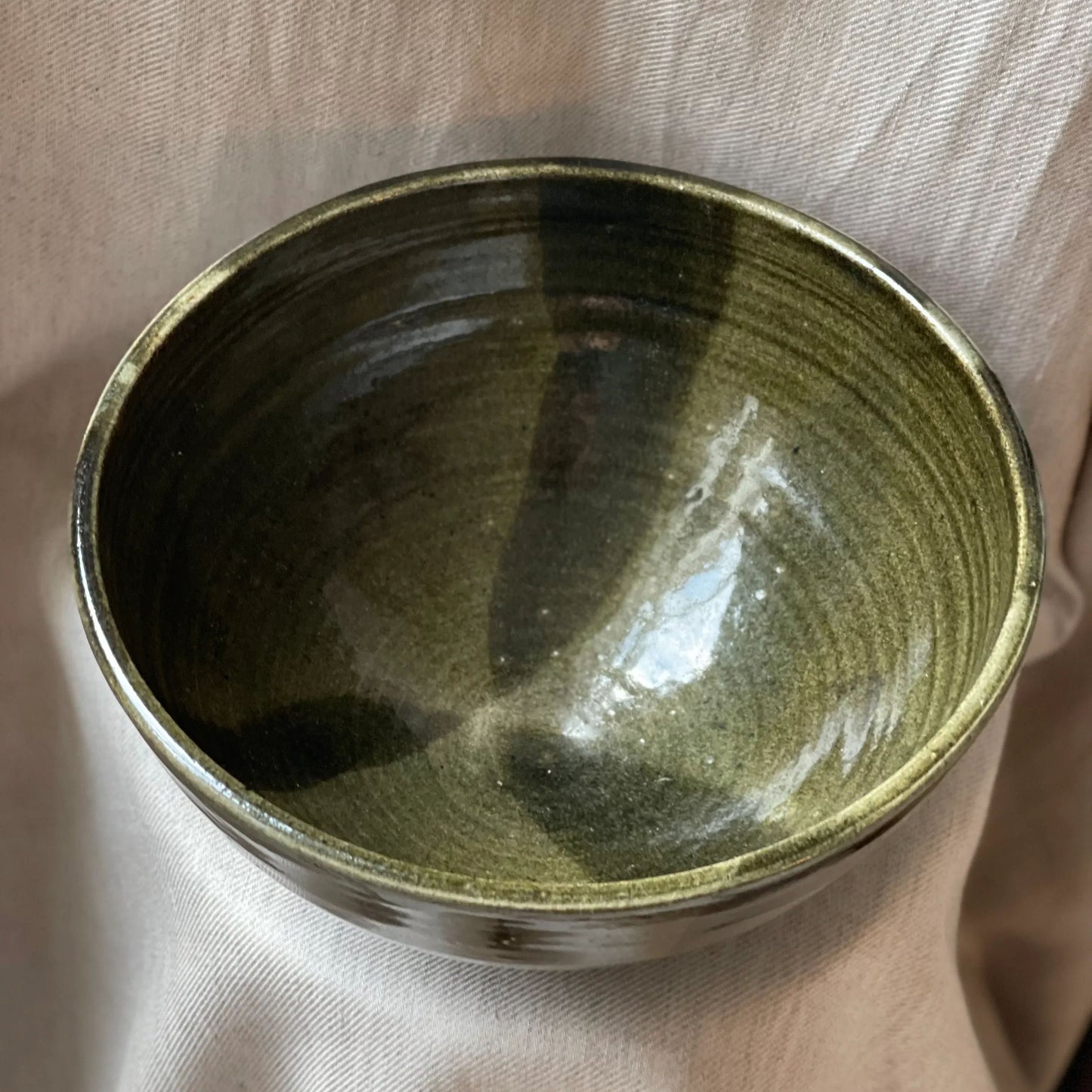 Green Ceramic Serving Bowl