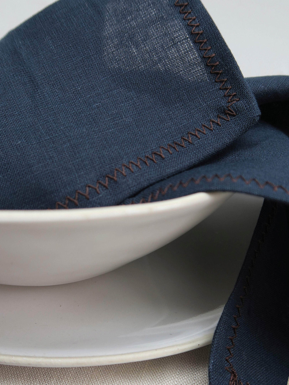 Irish Linen Napkin - Navy