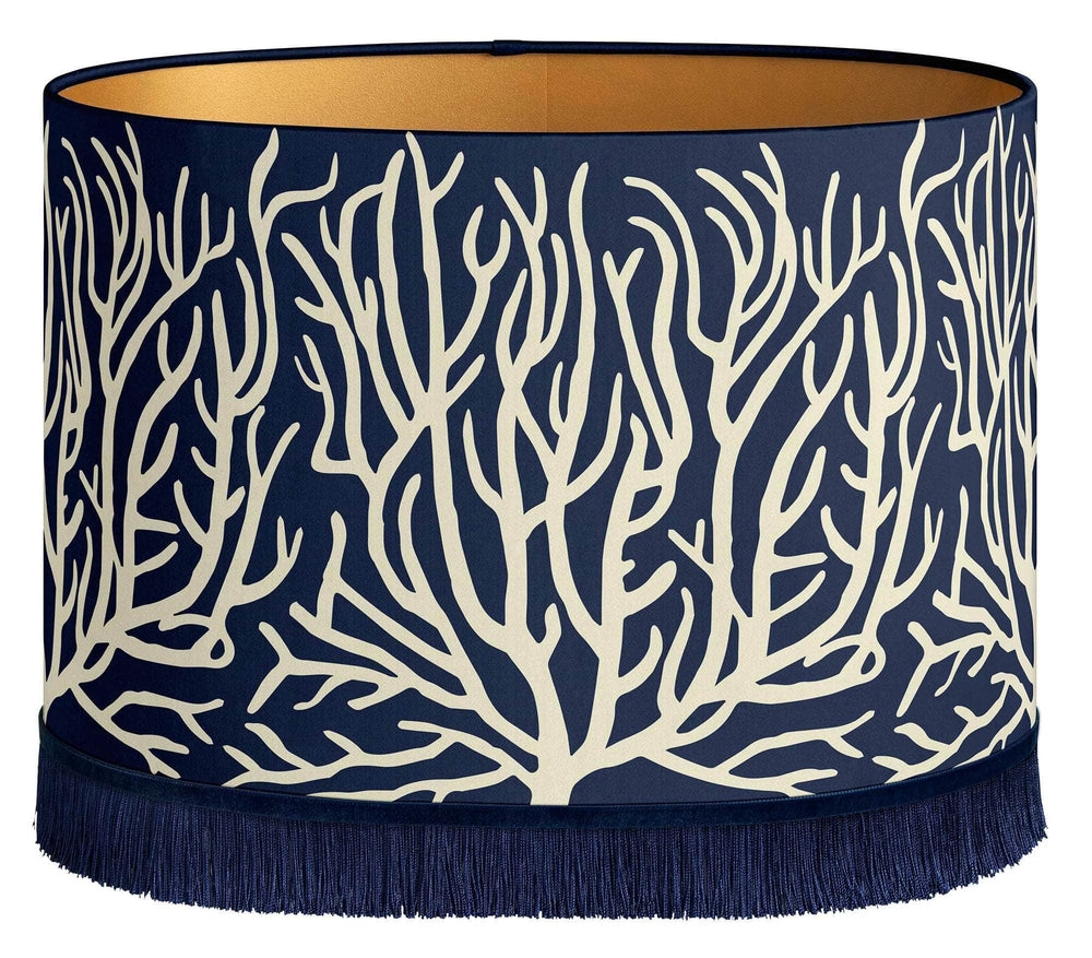 Lampshade Lauren Navy Ecru