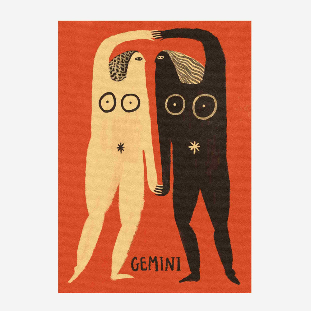 Tabby Booth • Gemini Zodiac Print