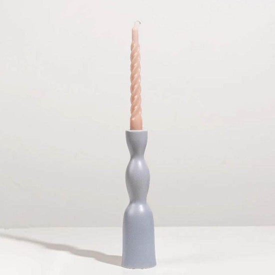 Lilac Tall Wave Candleholder