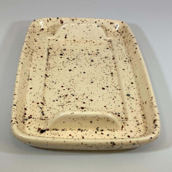 Butter Dish with Speckled Honey Glaze