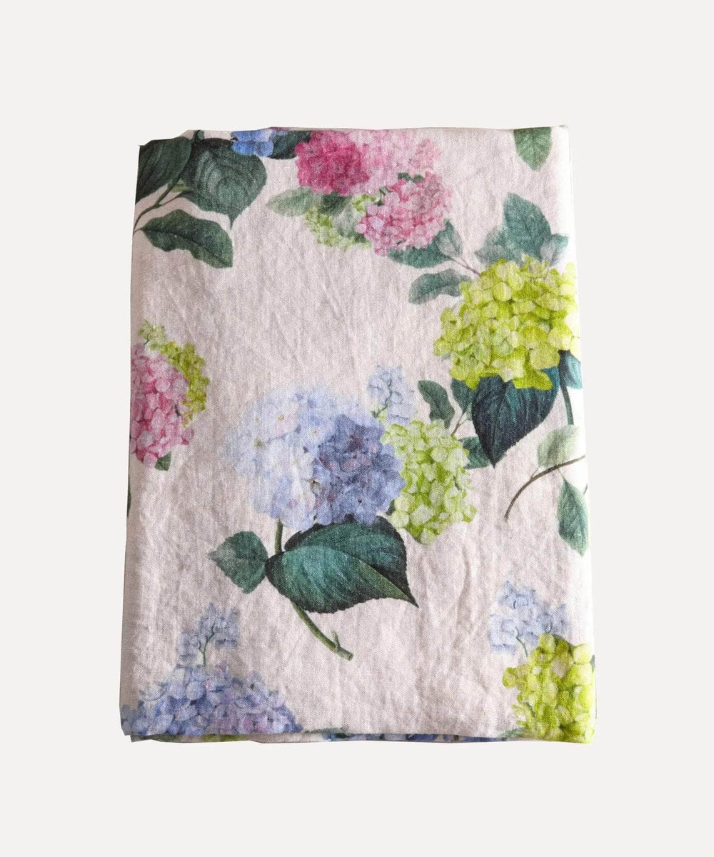 Hydrangea Linen Tablecloth