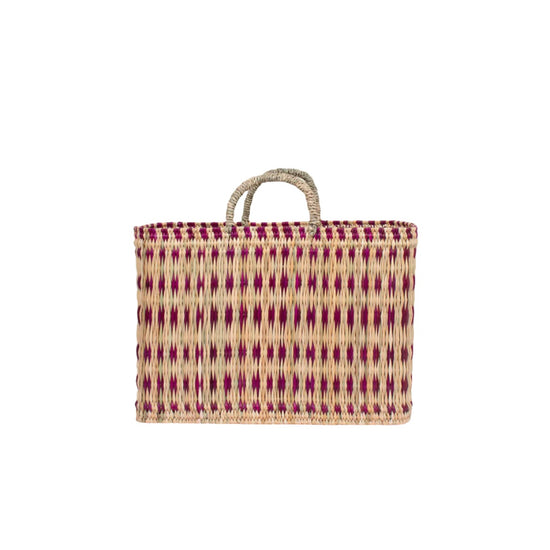 Woven Reed Basket - Violet