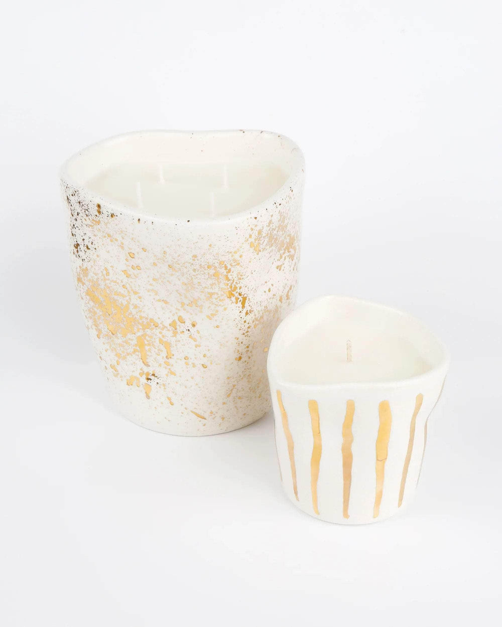 Gold Splatter Candle