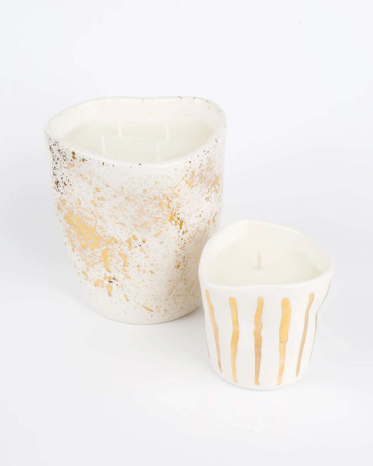 Gold Splatter Candle