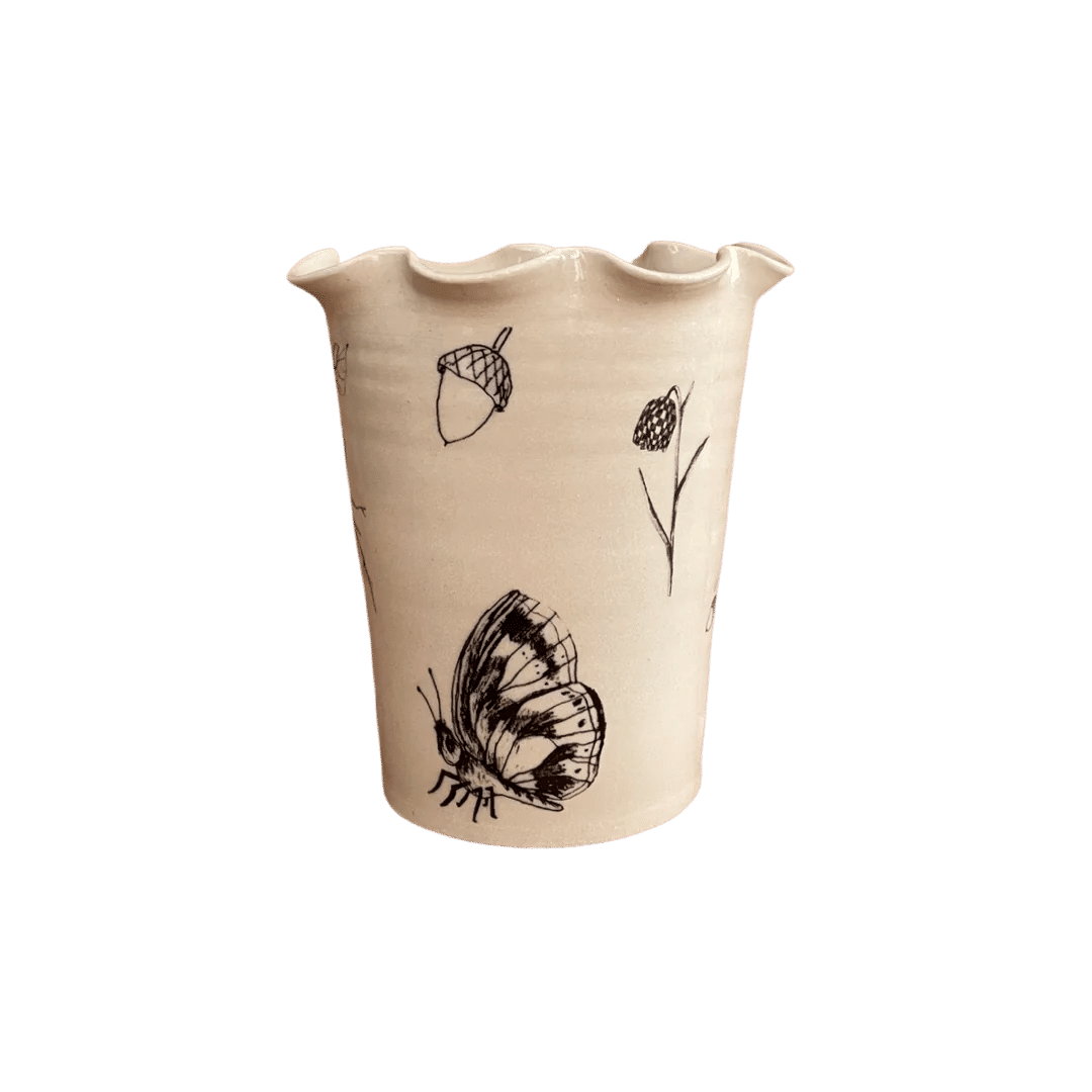 Frilly Garden Vase