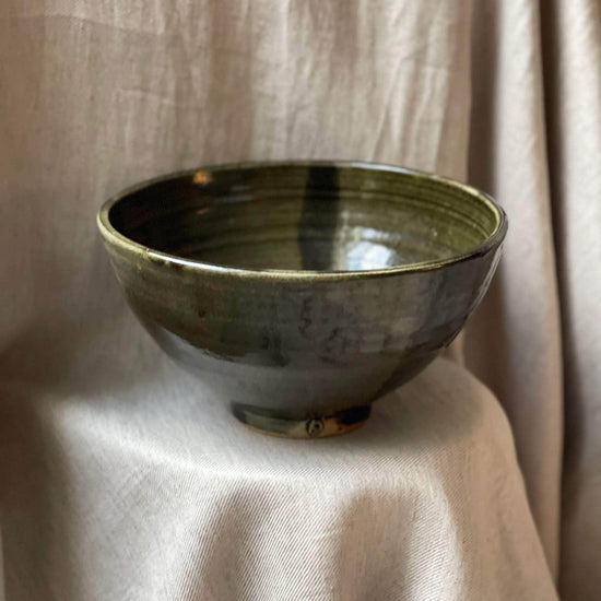 Green Ceramic Serving Bowl