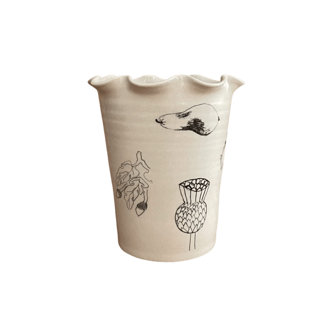 Frilly Garden Vase