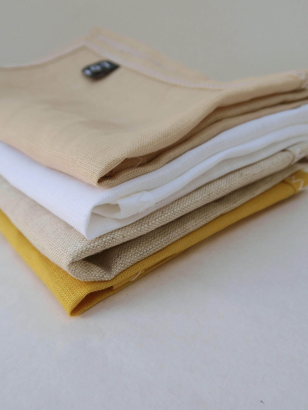 Irish Linen Napkin Set of 4 - Neutrals With Sunshine