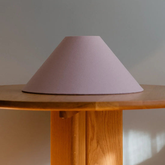 Lilac Cotton Conical Lampshade