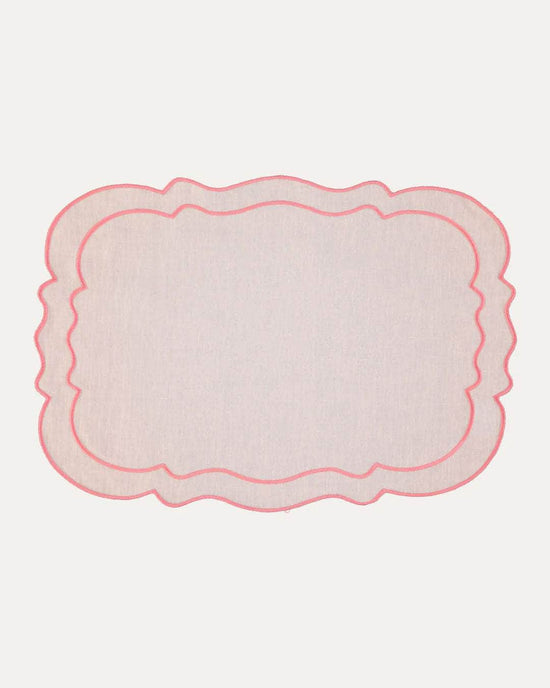 Clou Placemat, Pink with Pink