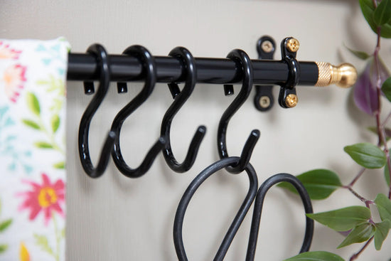 The 40cm Black Hanging Rail