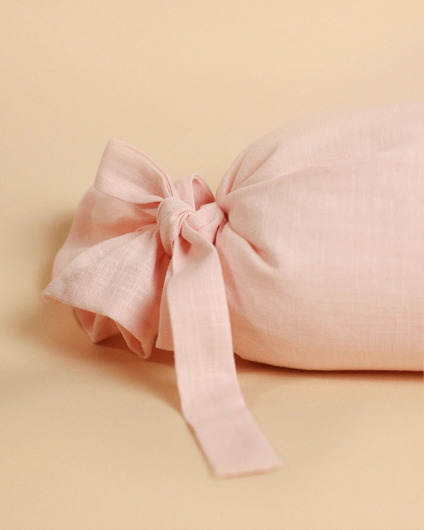 Personalised Baby Pink Bolster Pillow