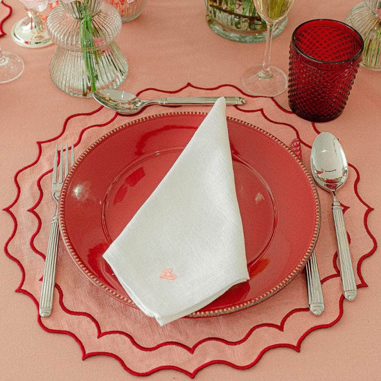 Pink Heart Napkin