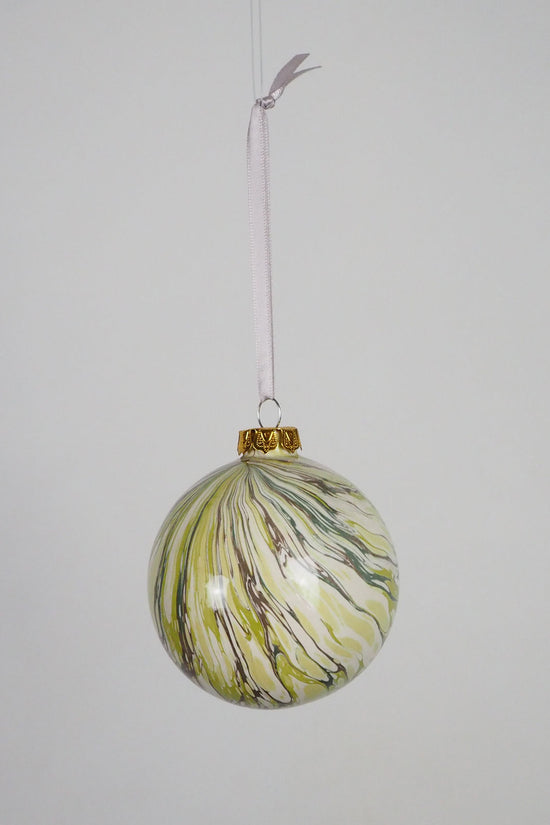 Large Moss Marbled Bauble