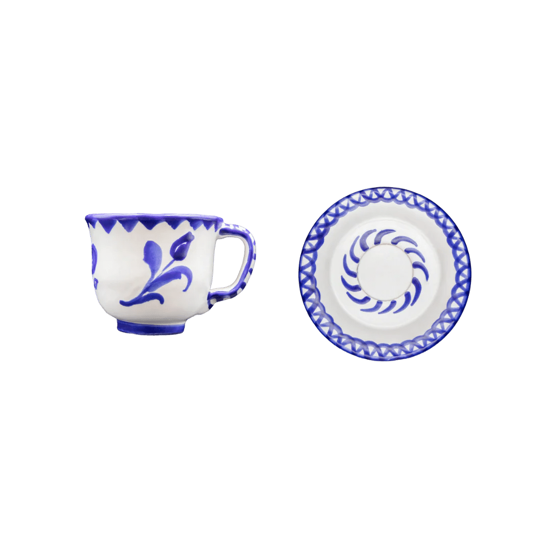 The Café with Milk Mug & Saucer