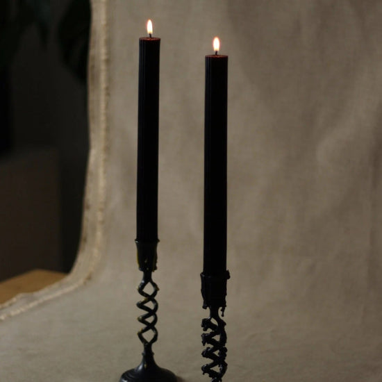 Dinner Cylinder Candles - Black