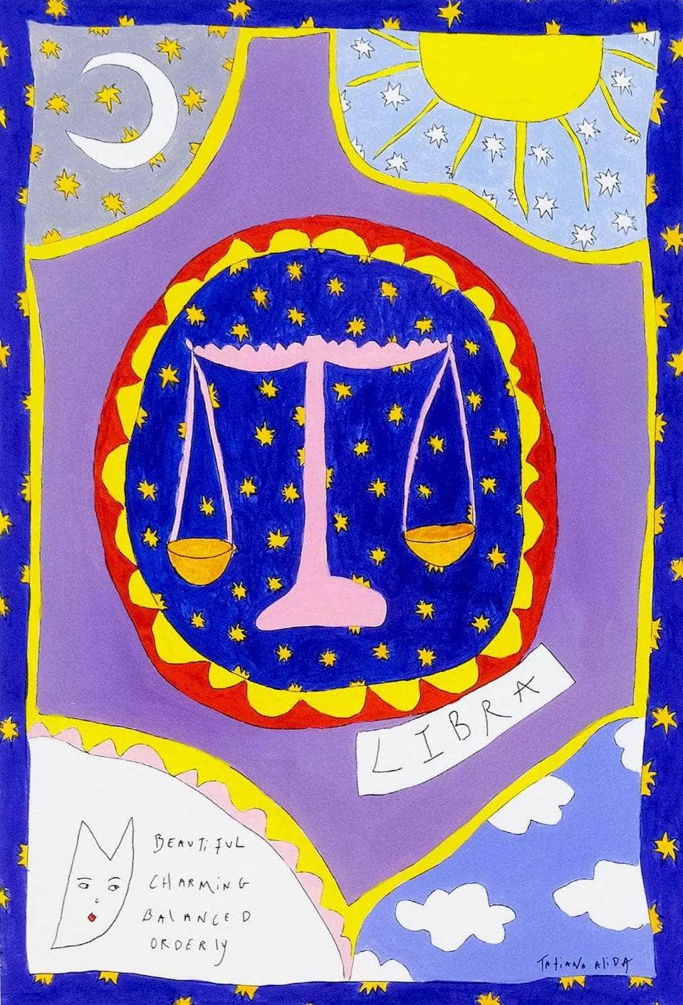 Libra Horoscope Art Print