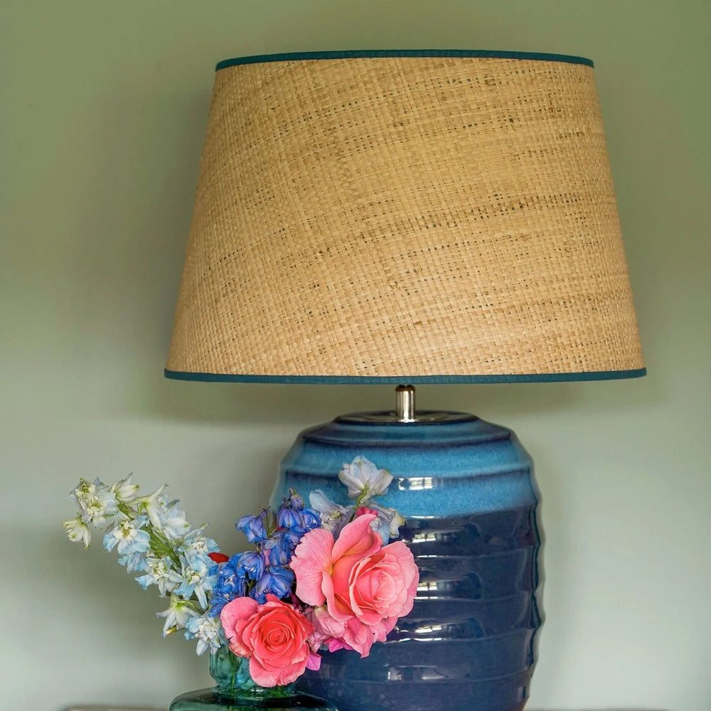 Seema Raffia Lampshade - Midnight