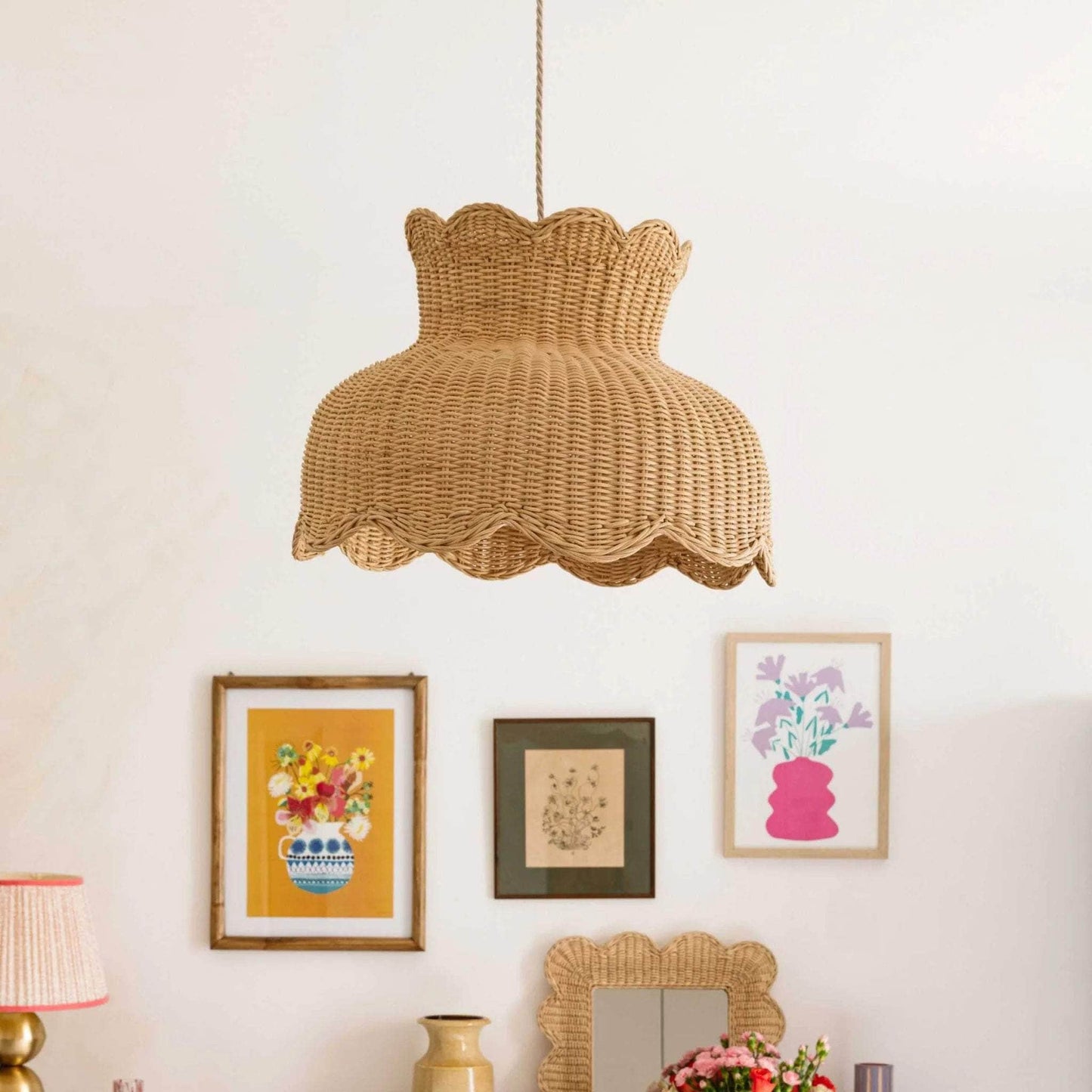 Anar Rattan Pendant Shade (Large Natural)