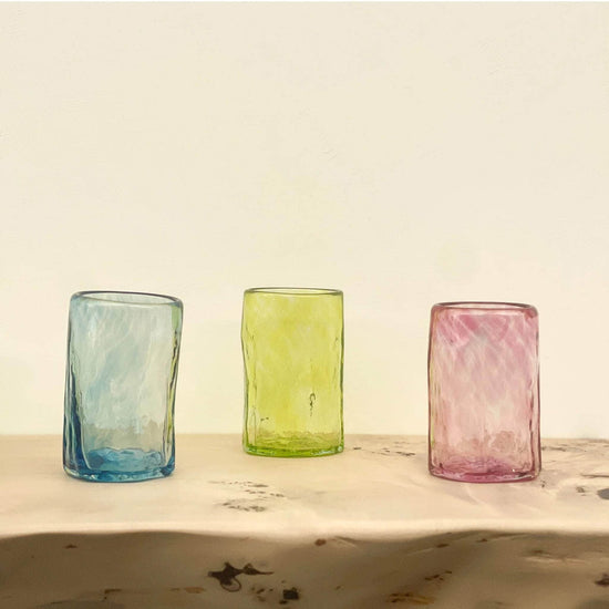 Rainbow Recycled Handblown Shot Glasses | Set of 6