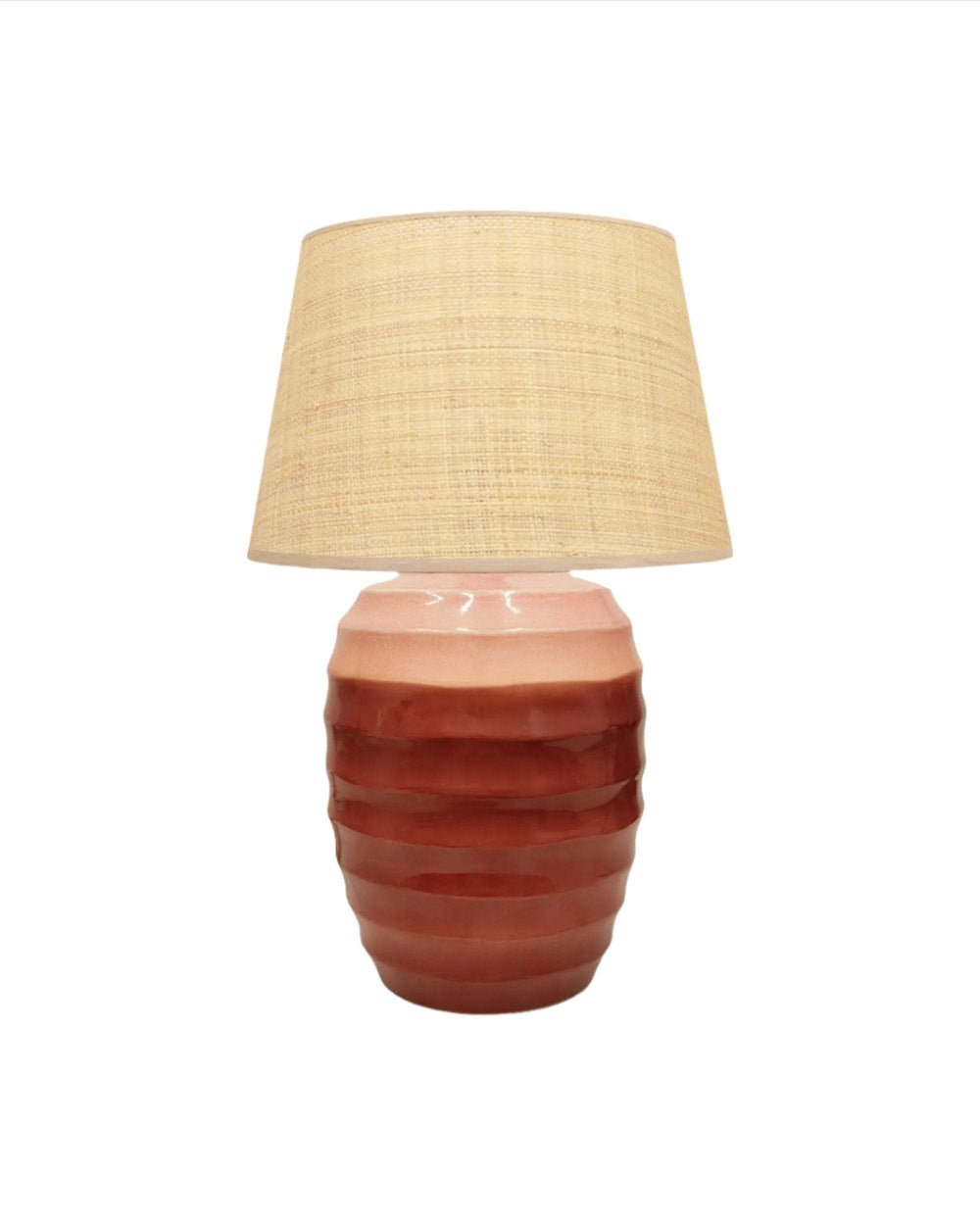 Beehive Ceramic Lamp - Red