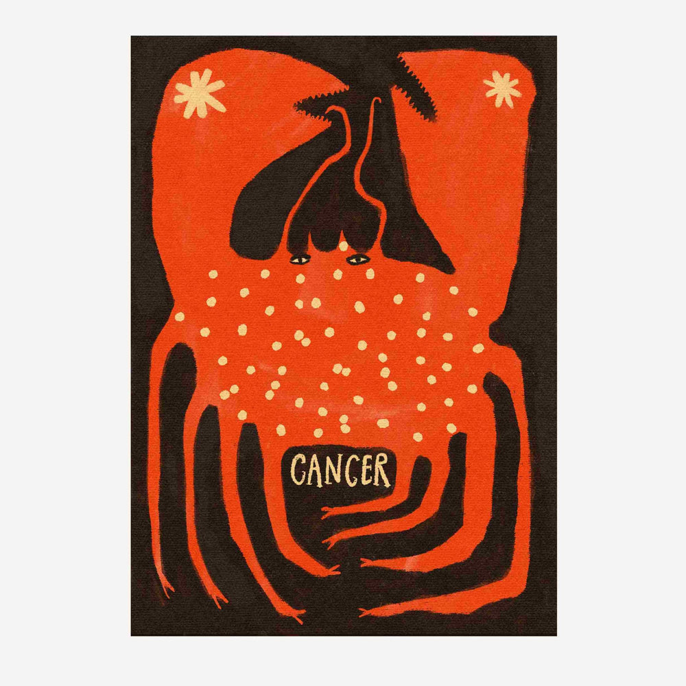 Tabby Booth • Cancer Zodiac Print