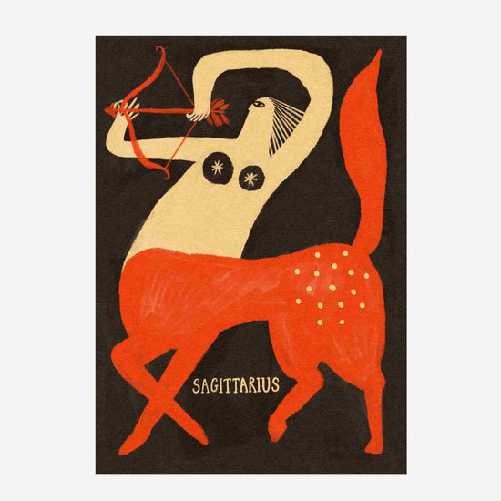 Tabby Booth • Sagittarius Zodiac Print