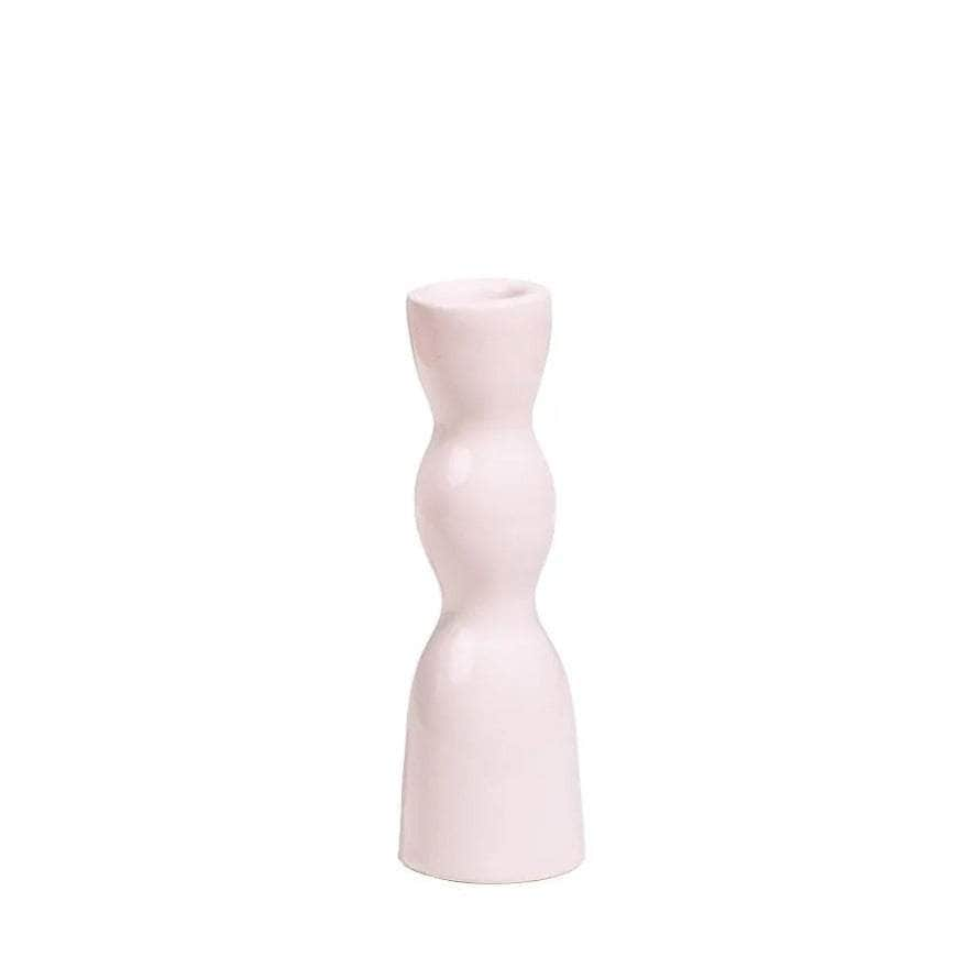 Blush Low Wave Candleholder