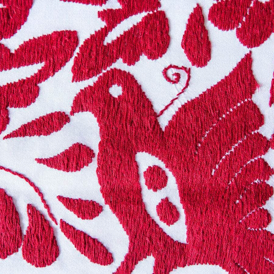 Embroidered Placemat - Red