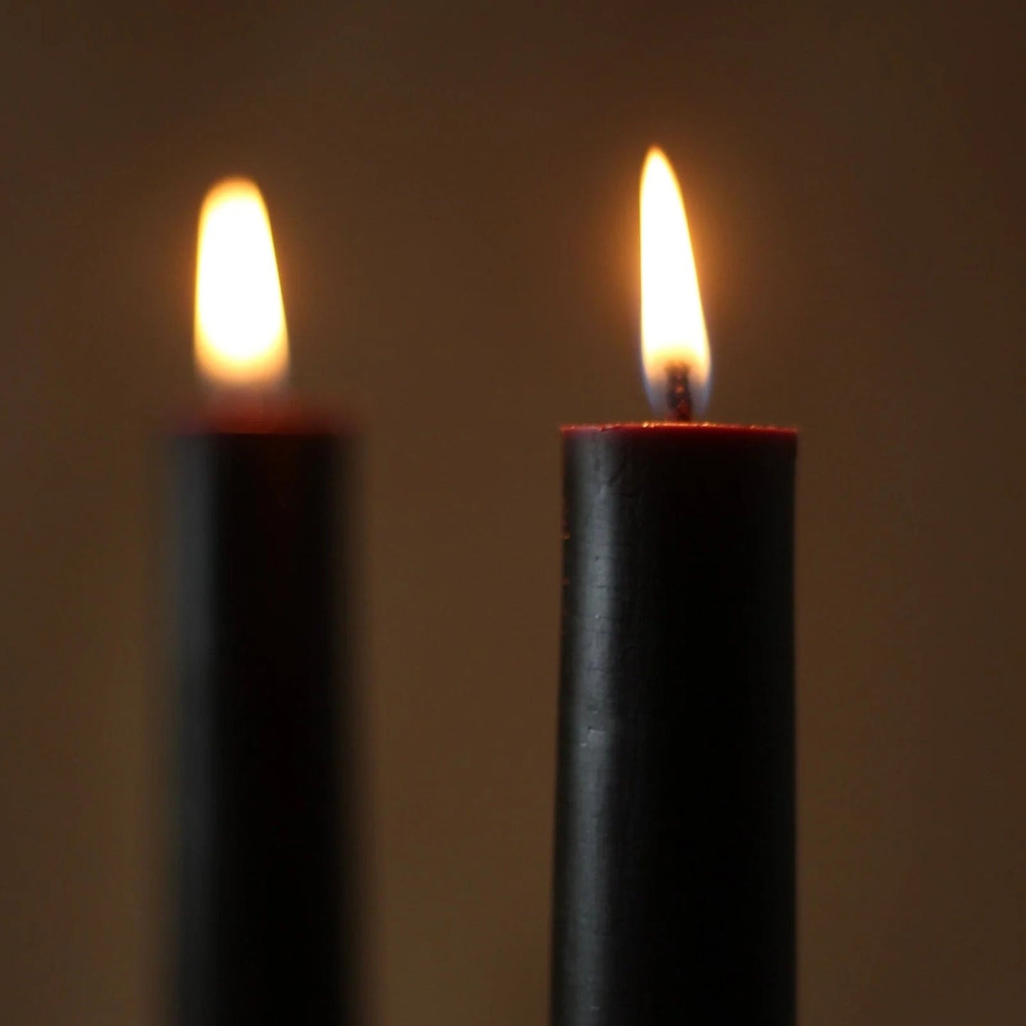 Dinner Pillar Candles - Black