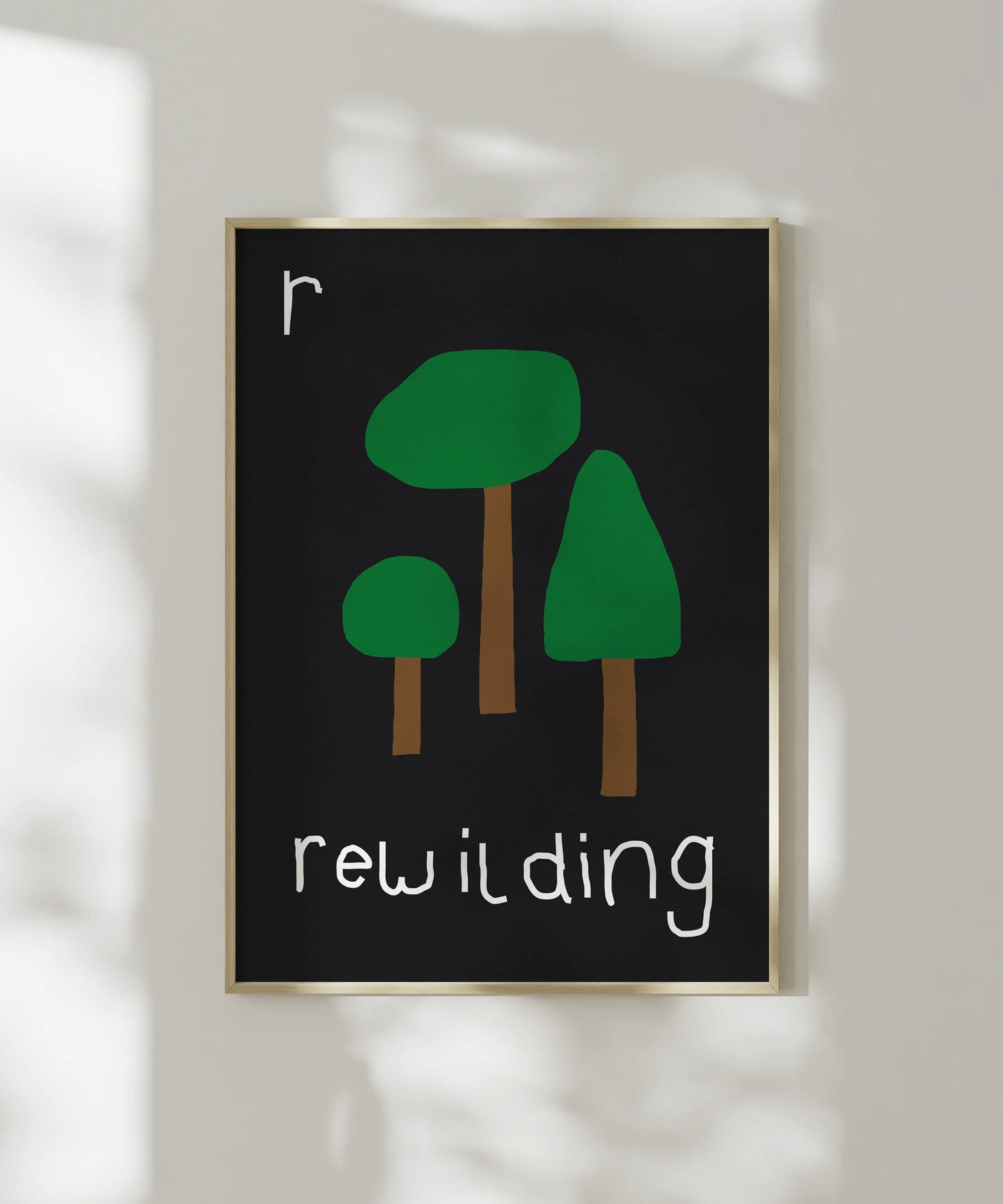 R for Rewilding Print