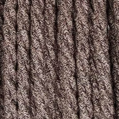 Fabric Extension Cable in Mocha Linen