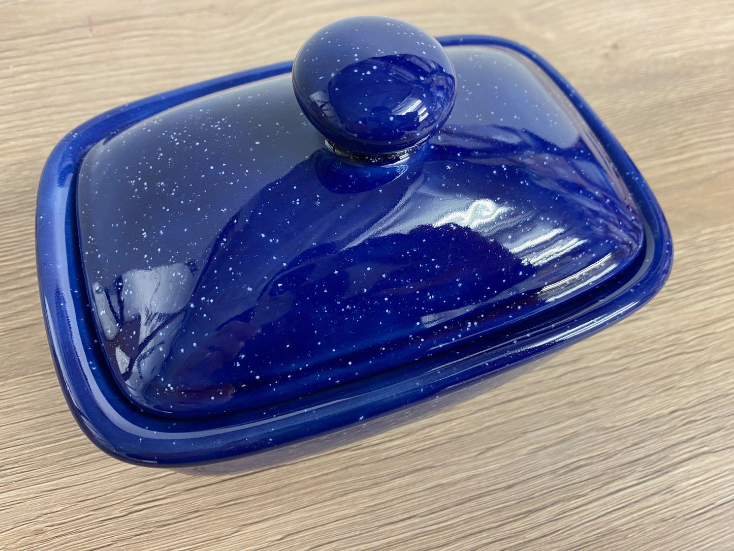 Butter Dish with Lid - Night Sky Glaze